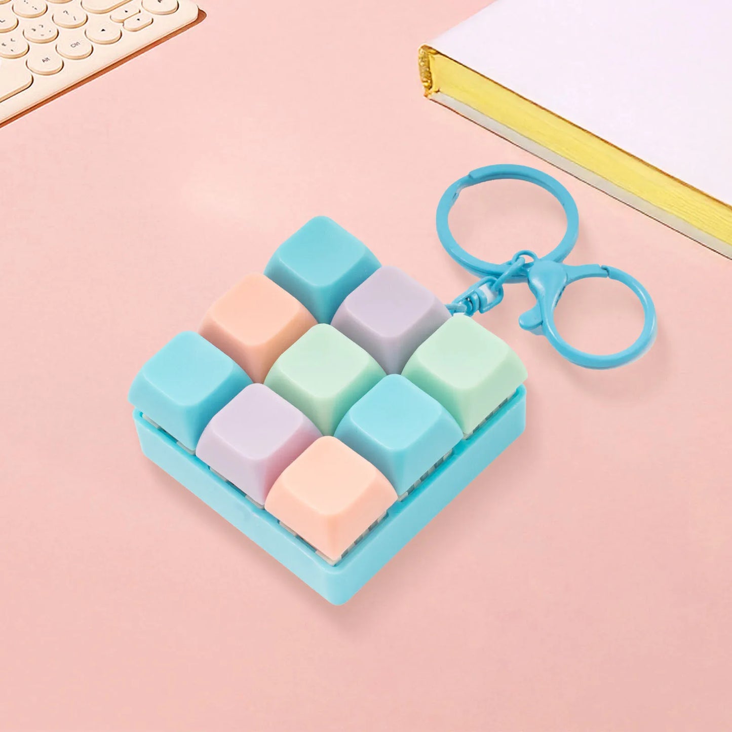 Keyboard Fidget Toy 9-Key Macaron