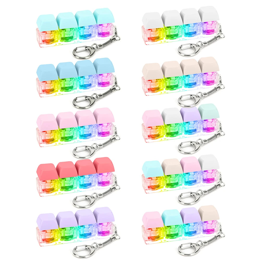 Keyboard Fidgetchain 4 Keys with LED Light