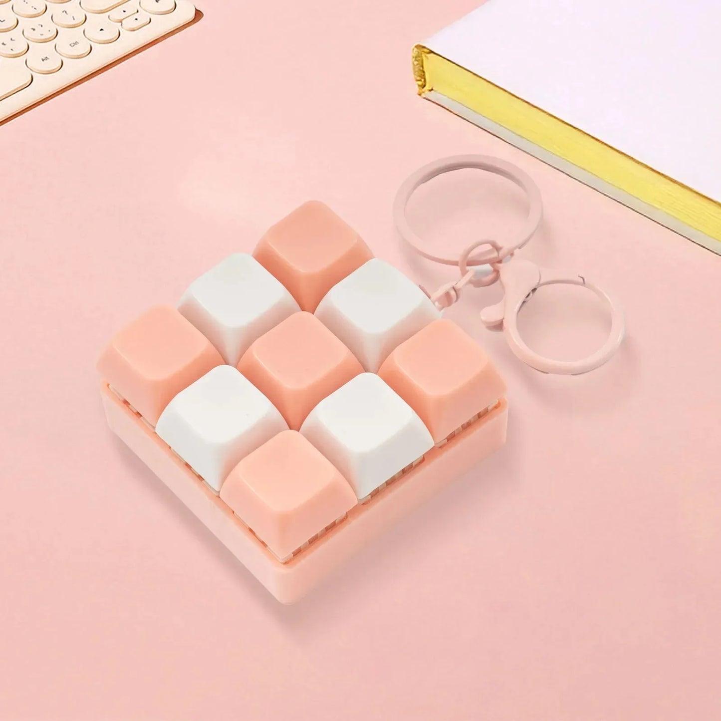 Keyboard Fidget Toy 9-Key Macaron