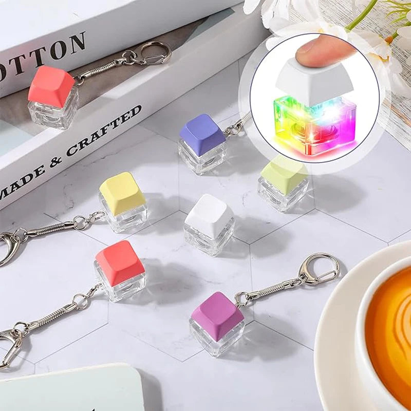 Keyboard Fidget Toys for Adults Keyboard Clicker with LED Light SINGLE