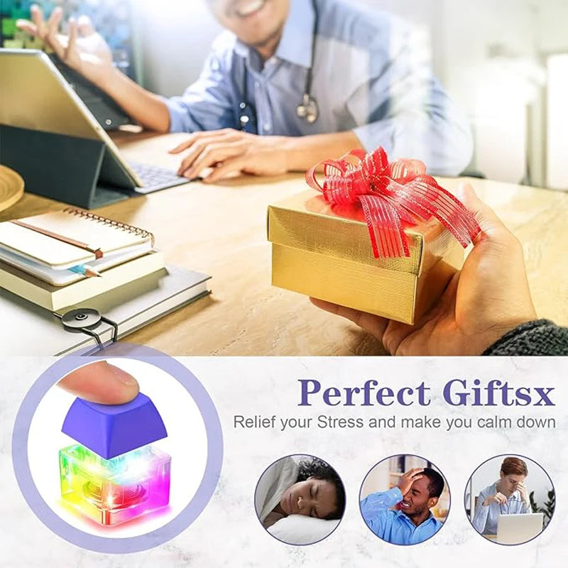 Keyboard Fidget Toys for Adults Keyboard Clicker with LED Light SINGLE
