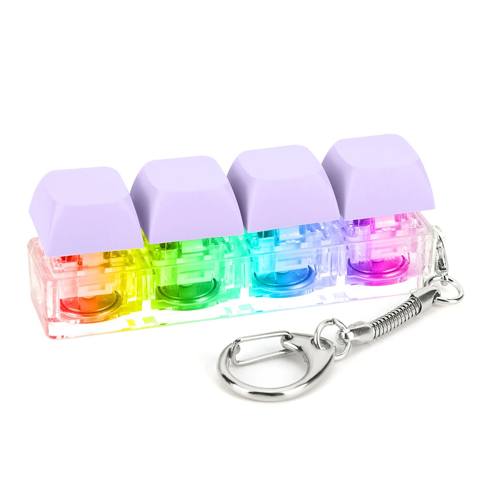 Keyboard Fidgetchain 4 Keys with LED Light