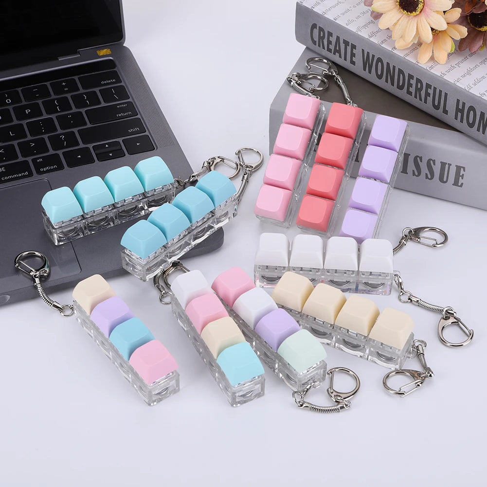 Keyboard Fidgetchain 4 Keys with LED Light