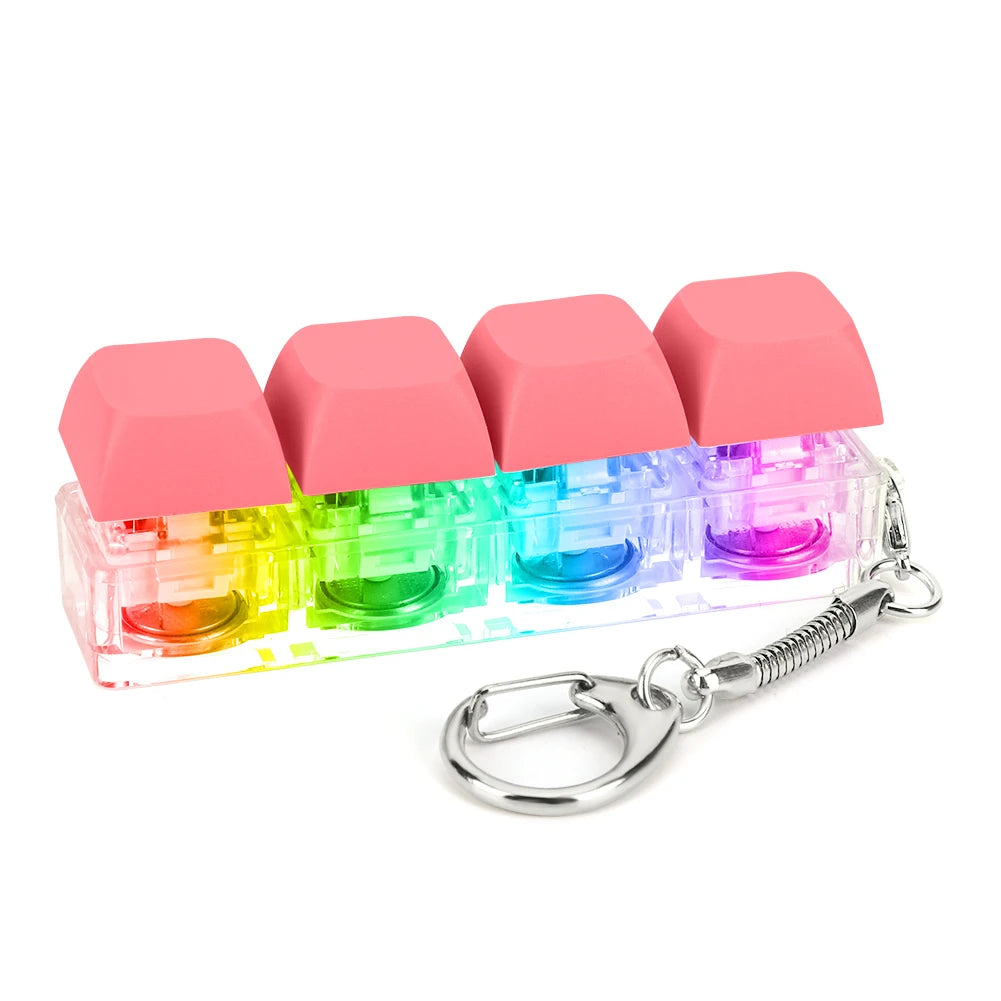 Keyboard Fidgetchain 4 Keys with LED Light